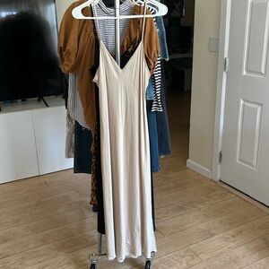 Quince washable silk midi dress